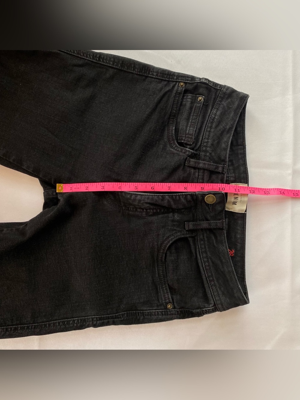 Sezane Black Slim Parfait Cotton Skinny Denim Jeans 26 Minimal Quiet Luxury - Picture 15 of 16